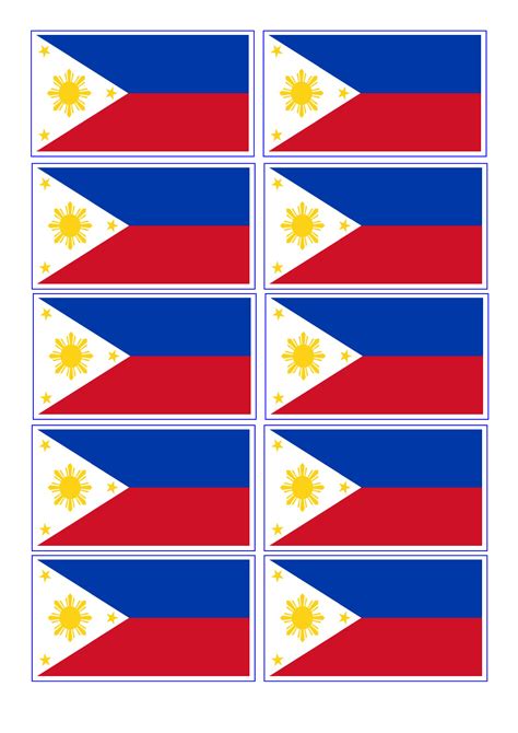 Printable Philippine Flag Template