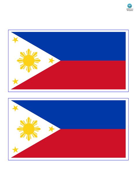 Philippine Flag Template