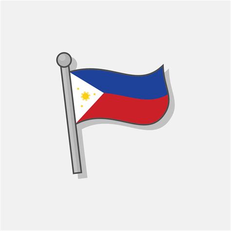 Philippine Flag Template for Kids