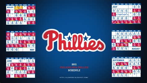 Phillies Schedule Phone Wallpaper