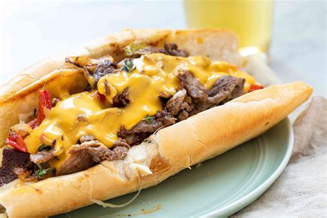 A classic Philly cheesesteak sub