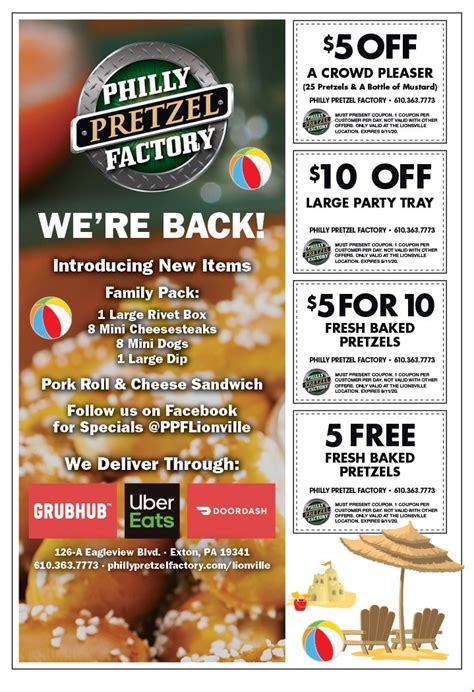 Philly Pretzel Factory coupons