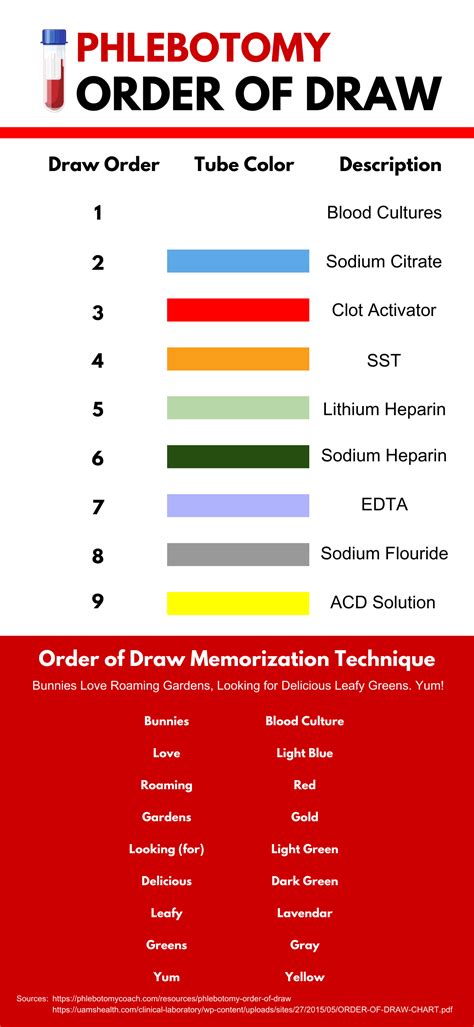 Phlebotomy Order of Draw Image 9