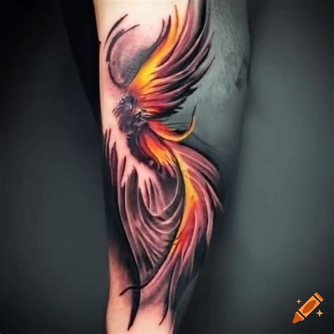 phoenix arm tattoo ideas for men inspiration