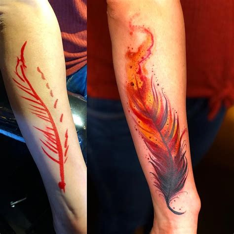 Phoenix Feather Tattoo