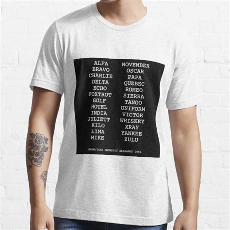 Phonetic Alphabet T-Shirt