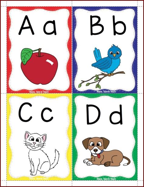 Phonics flashcards for preschool