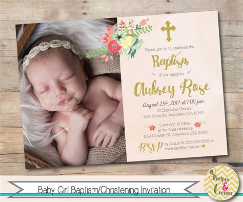 Photo baptism cards