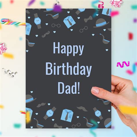 Photo Birthday Card for Dad