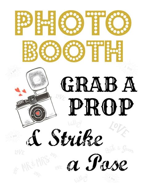 Photo Booth Sign Printable