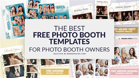 Photo booth style template