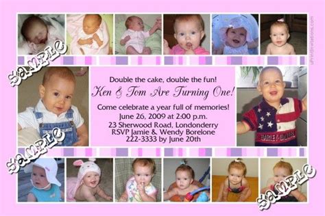 Photo Collage Birthday Invitation Template