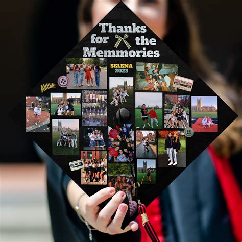 Photo Collage Graduation Cap Topper