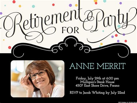 Photo Collage Retirement Party Invitation Template in Word