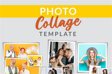 Example of a photo collage template design