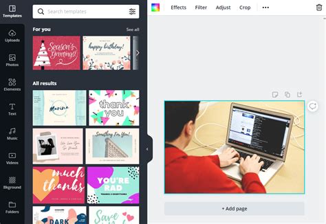 Canva Photo Editing Tools