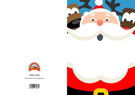 Photobombing Santa Christmas Card