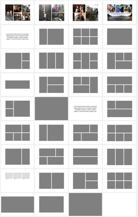 Photobook Layout Templates