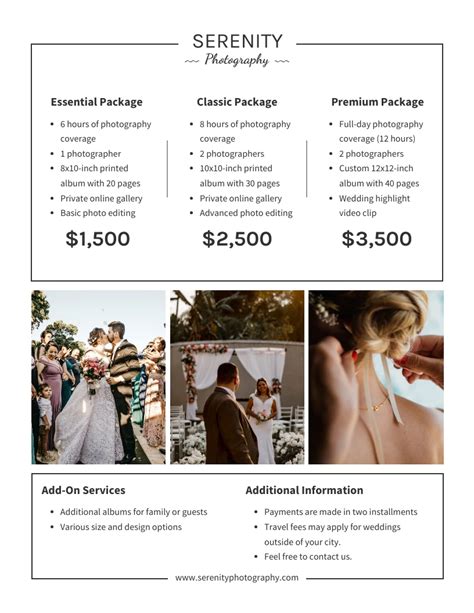 Wedding Photographer Pricing Strategies