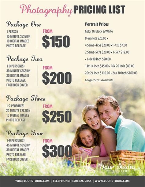 Photography Business Pricing