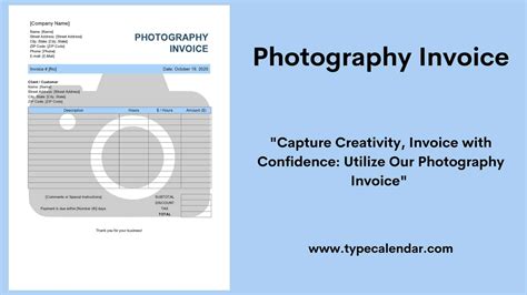 Photography Invoice Template Idea