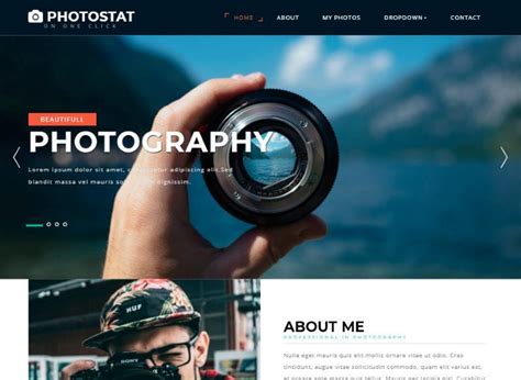 Photography website template