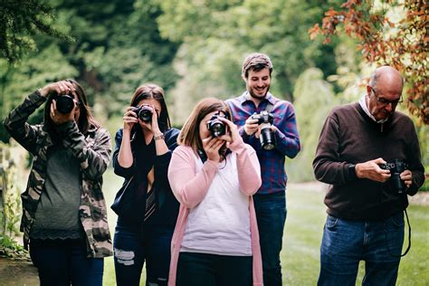 Photographers attending a workshop