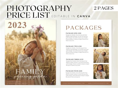 photoshoot packages example