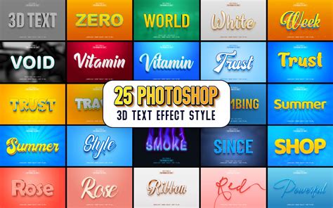 Photoshop 3D Text Presets