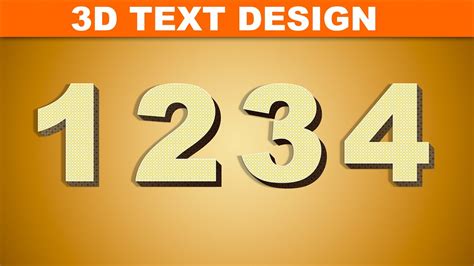 Photoshop 3D Text Tutorials