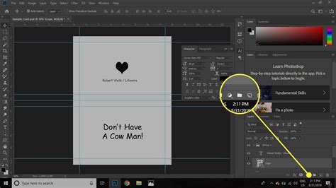 Tips for customizing greeting card templates in Photoshop