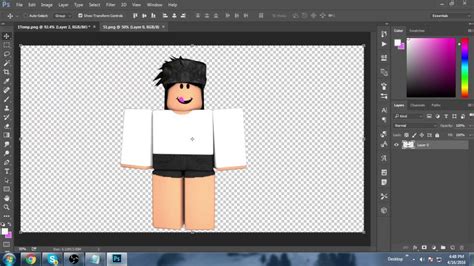 Photoshop Roblox Template Example