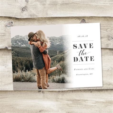 Photoshop save the date template design