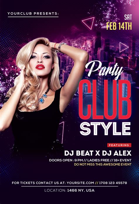 Photoshop Templates for Club Flyers