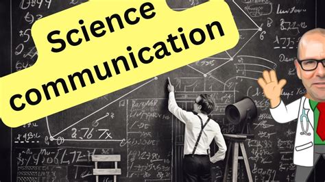 Physical scientist communicating research