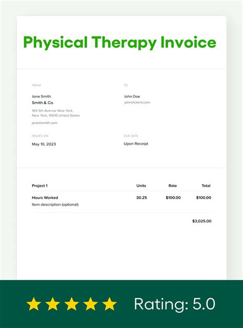 Physical Therapy Billing Template