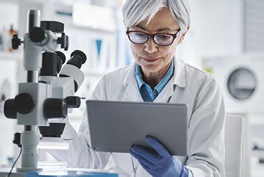 Physicist working on computer