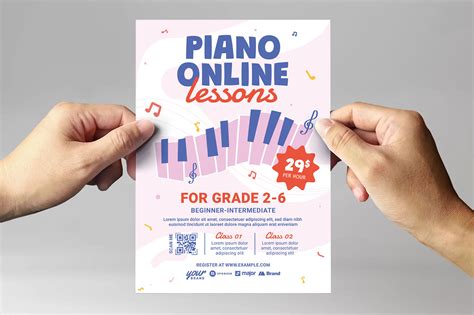 Piano Lesson Flyer Template 9