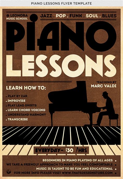 Piano Lessons Flyer 4