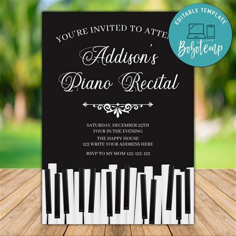 Piano Recital Template 5