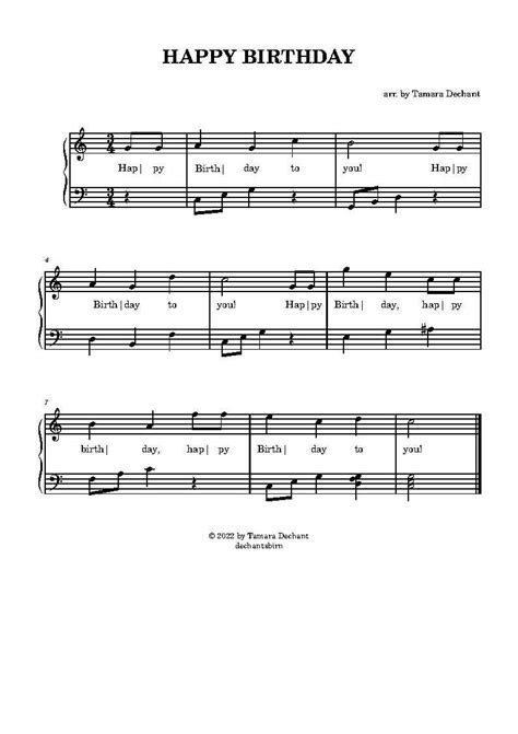 Piano sheet music for beginners pdf