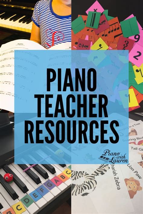 Piano teacher resources