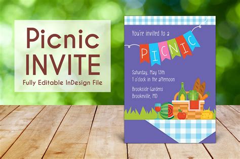 Picnic Invitation Design Template