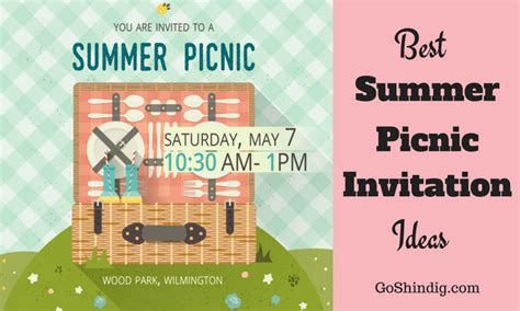 Picnic Invitation Ideas