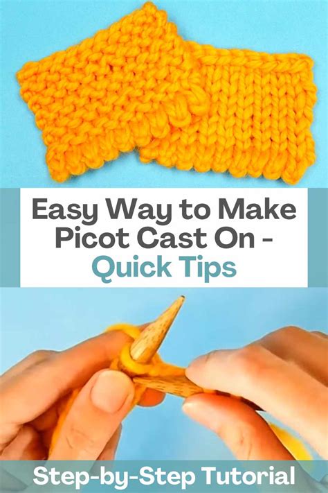 Tips and tricks for working the Picot cast on