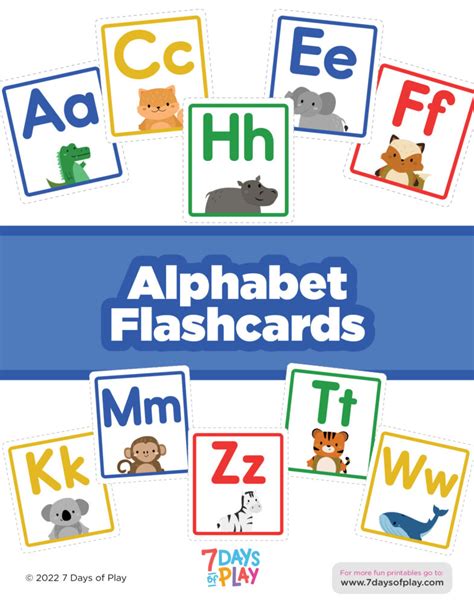 Picture-Based Alphabet Flashcards