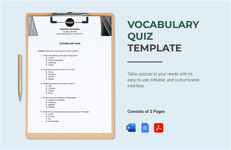 Picture Quiz Template