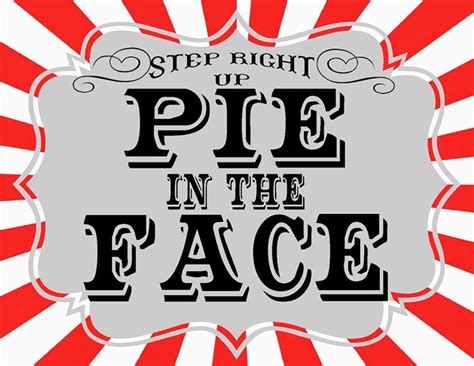 Classic Pie-in-the-Face Flyer Template