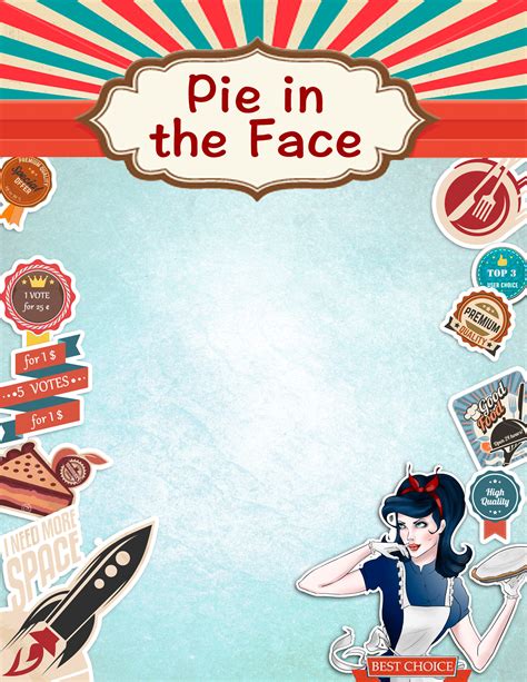 Pie in the Face Flyer Template Design Idea 2