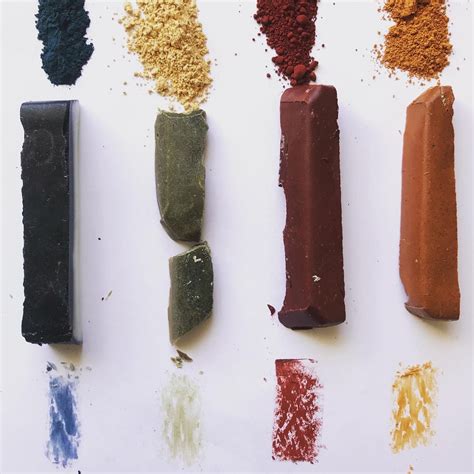 Pigments in crayons